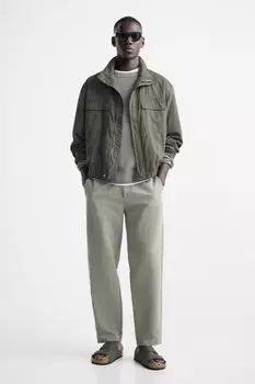 Сандалии с двумя резинками ZARA, зеленый