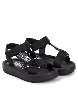 Сандалии с кожаной отделкой Mm6 Maison Margiela, белый