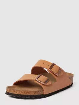 Сандалии с лейблом, модель "Аризона" Birkenstock, абрикос