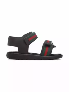 Сандалии с лентой Web Gucci, черный