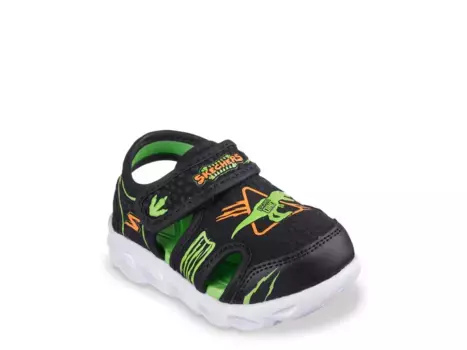 Сандалии S-Lights Hypno-Flash Hydro-Fun Light-Up Sandal Skechers, черный