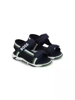 Сандалии с логотипом BOSS Kidswear, синий