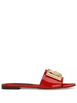 Сандалии с логотипом DG DOLCE & GABBANA, красный