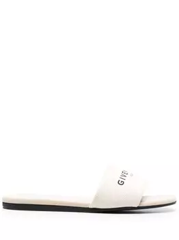 Сандалии с логотипом Givenchy, нейтральный цвет