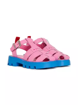 Сандалии с логотипом Marni Kids, розовый