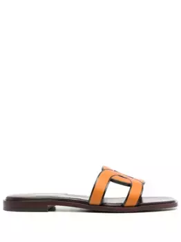 Сандалии с логотипом TOD'S, оранжевый