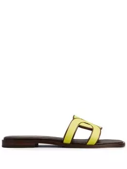 Сандалии с логотипом Tod's, желтый