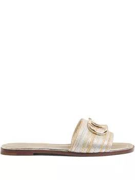 Сандалии с логотипом VLogo Signature Valentino Garavani, серебряный