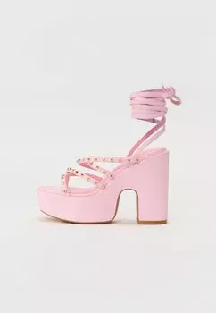 Сандалии с манжетой на щиколотке High heeled sandals Even&Odd, светло-розовый