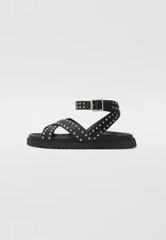Сандалии с манжетой на щиколотке MYRRINE Steve Madden, черный