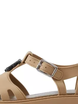 Сандалии с монограммой Burberry Kids, бежевый