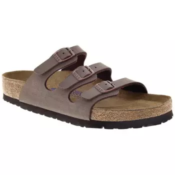 Сандалии с мягкой стелькой Birkenstock Florida Birkibuc, мокко