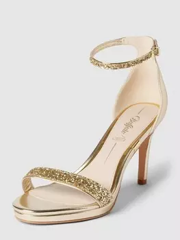 Сандалии с отделкой декоративными камнями модель "MONROE" Buffalo, золото