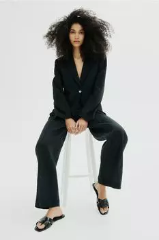 Сандалии с плетеными ремешками H&M, черный