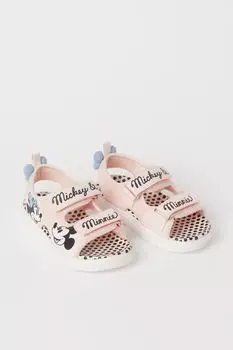 Сандалии с принтом H&M Minnie Mouse, розовый