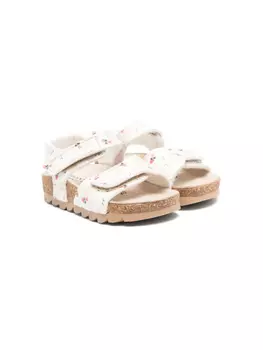 Сандалии с принтом Monnalisa, белый