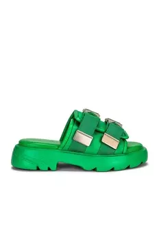 Сандалии с пряжками Flash Bottega Veneta, цвет Grass