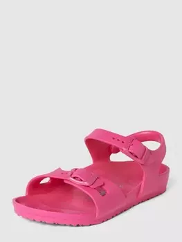 Сандалии с пряжками металлик, модель Rio Birkenstock, розовый