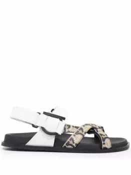 Сандалии с пряжкой Ferragamo, белый