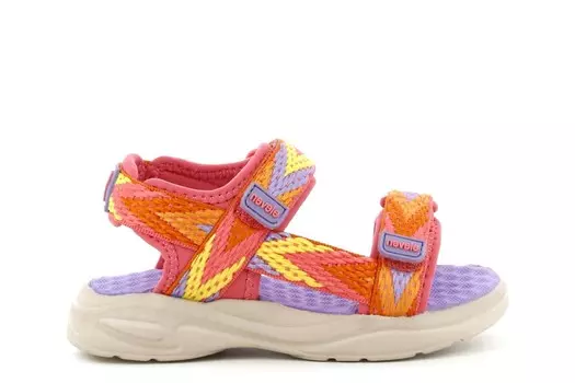 Сандалии с регулируемыми этническими ремешками Eleven, розовый