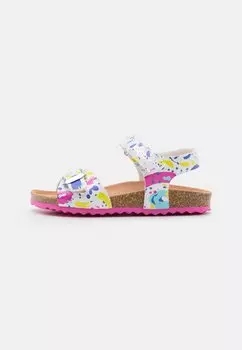 Сандалии с ремешками ADRIEL GIRL Geox, цвет white/fuchsia