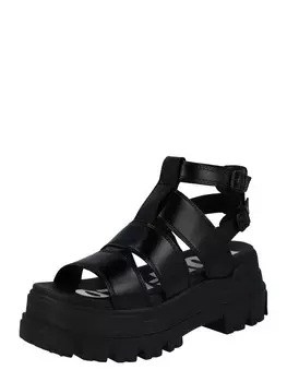 Сандалии с ремешками BUFFALO Strap Sandals ASPHA GLD, черный