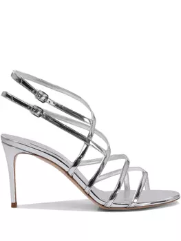 Сандалии с ремешками Casadei, серебряный