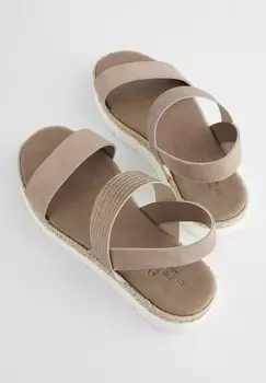 Сандалии с ремешками FOREVER COMFORT ELASTICATED STRAPS Next, бежевый