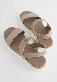 Сандалии с ремешками FOREVER COMFORT ELASTICATED STRAPS Next, нюд