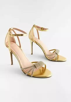 Сандалии с ремешками FOREVER COMFORT JEWEL KNOT, REGULAR FIT Next, золото