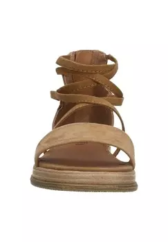 Сандалии с ремешками Manfield, бежевый
