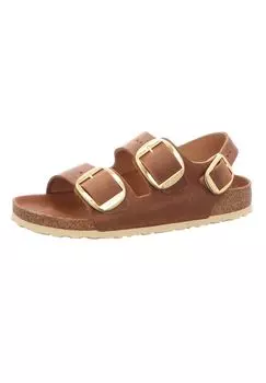 Сандалии с ремешками Milano Big Buckle LEOI BIRKENSTOCK, цвет Cognac