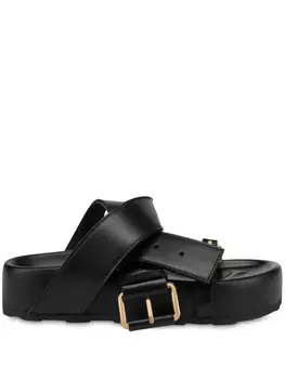 Сандалии с ремешками Moschino, черный