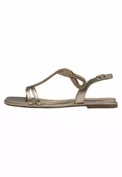 Сандалии с ремешками на щиколотке Tamaris, цвет Bronce