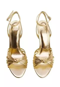 Сандалии с ремешками NOTO Mango, золото