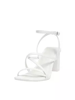 Сандалии с ремешками Pull&Bear, белый