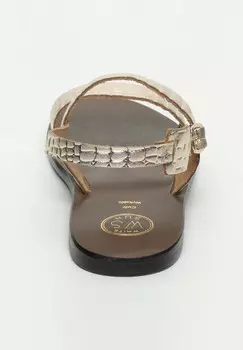 Сандалии с ремешками SAWAN ANIMAL EFFECT White Sun, золото