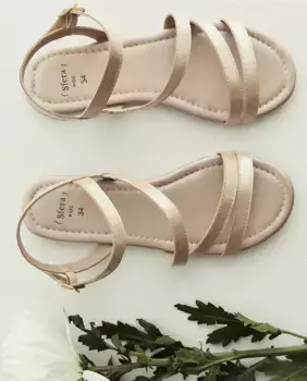 Сандалии с ремешками Sfera, золотой