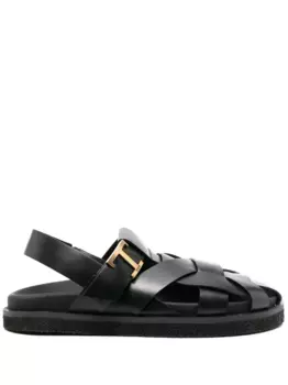 Сандалии с ремешками TOD'S, черный