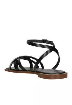 Сандалии с ремешками Wojas, черный