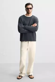 Сандалии с ремешками ZARA, черный