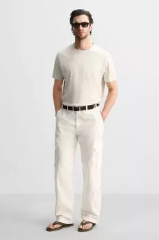 Сандалии с ремешками ZARA, хаки зеленый