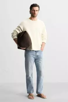 Сандалии с ремешками ZARA, серо-коричневый