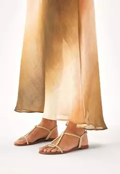 Сандалии с ремешком CITRINE. Kazar, цвет beige