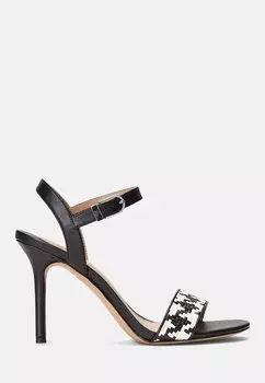 Сандалии с ремешком GWEN Lauren Ralph Lauren, цвет houndstooth cream/black/black