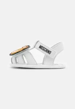 Сандалии с ремешком UNISEX MOSCHINO, цвет white