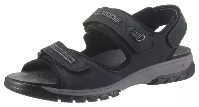 Сандалии с ремешком Waldlufer "HARALD", летняя обувь, обувь на липучке, уличная обувь, в спортивном стиле, синий