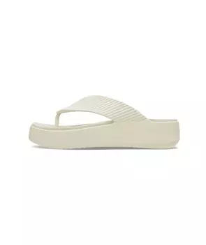 Сандалии с Т-образной перемычкой Crocs Getaway Groove, экрю