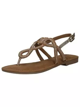 Сандалии с т-образной планкой LAZAMANI, золотой