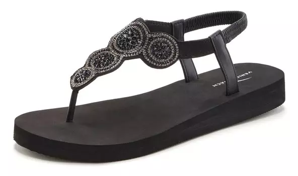 Сандалии с т-образной планкой VENICE BEACH, черный